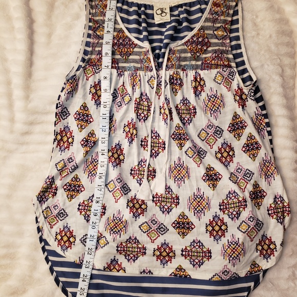 One September Tribal Embroidered/Print Tank - Picture 3 of 7
